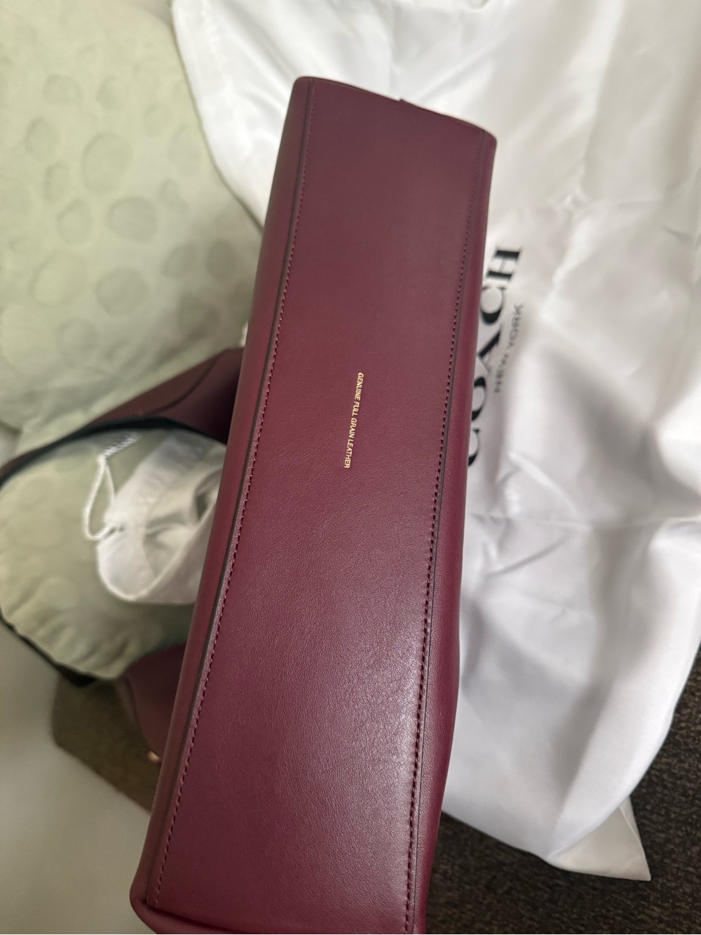 Coach Brooklyn Shoulder Bag 34 in Merlot EUC! - Picture 5 of 5